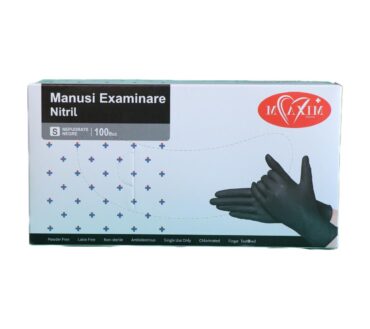 Manusi Examinare Maxim Nitril Negre 100 bucati