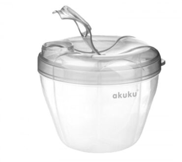 Dozator Lapte Praf 260 ml cu 4 Compartimente, Gri – Akuku A0561