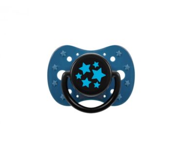 Suzetă simetrică din silicon, Albastru, 12+ luni Akuku A0590