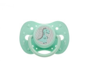 Suzetă simetrică din silicon, Verde, 6–12 luni Akuku A0588